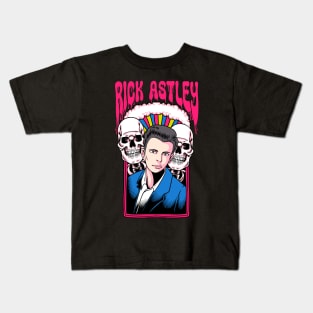 Rick Astley and Two Skulls Kids T-Shirt